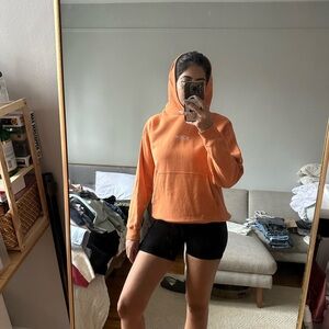 Orange Women's Hoodie - Casual Pullover Sweatshirt